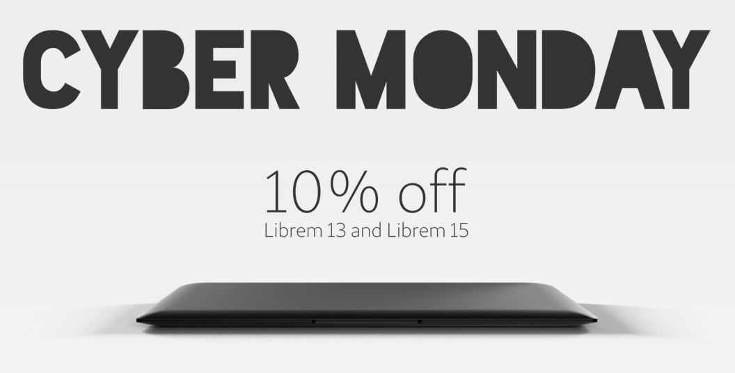 Puri_sm's tweet image. Our laptop special continues for #CyberMonday - 10% off the base #Librem 13 &amp;amp; 15 #Linux #laptop puri.sm/posts/black-fr…

#CyberMonday2019 #sale