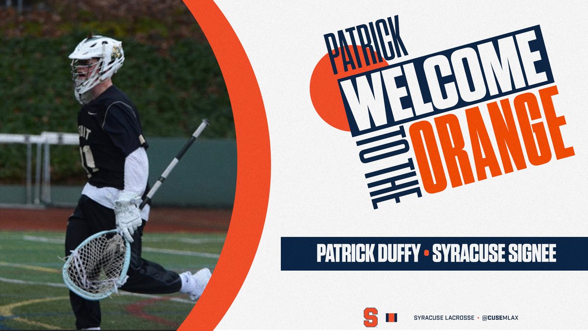 It's official ✍️

Patrick Duffy signed with the Orange today.

Welcome to the family, Patrick