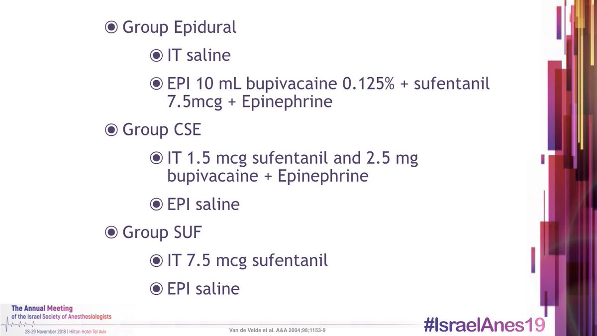 3 groups • EPI group is inadvertently DPE (ahead of his time )  #MedThread  #Tweetorial  #IsraelAnes19  #OBAnes