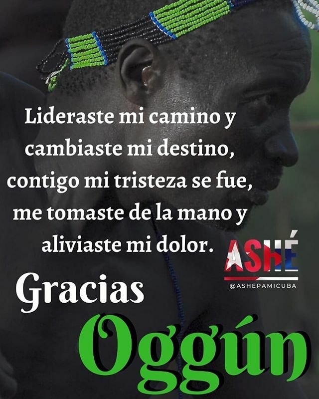 Ashé pa' mi Cuba у Твіттері: «Gracias Baba Oggún ? ? ? Tu fortaleza  siempre me acompaña. . Siempre Ashé ? . ?No olvides seguirnos en  Instagram, Facebook, Pinterest y Twitter ? @