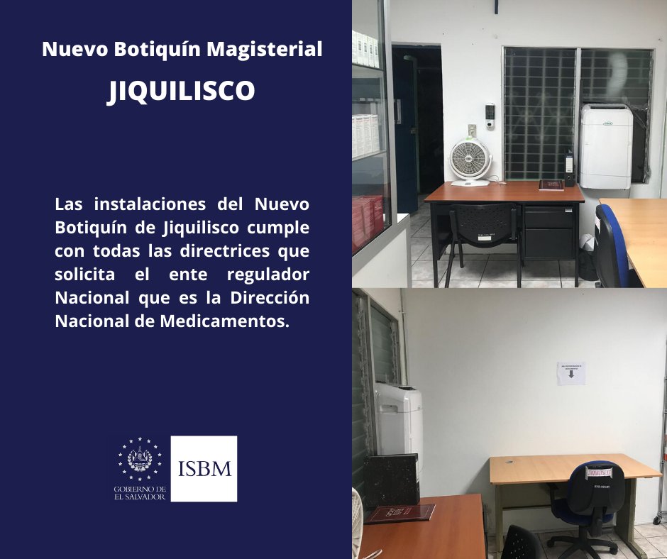 Estamos a un paso para la inauguración de nuestro Botiquín en Jiquilisco este 3 de diciembre y estamos contentos por dar este nuevo paso a Nuestra Razón de Ser "La salud de nuestros usuarios"