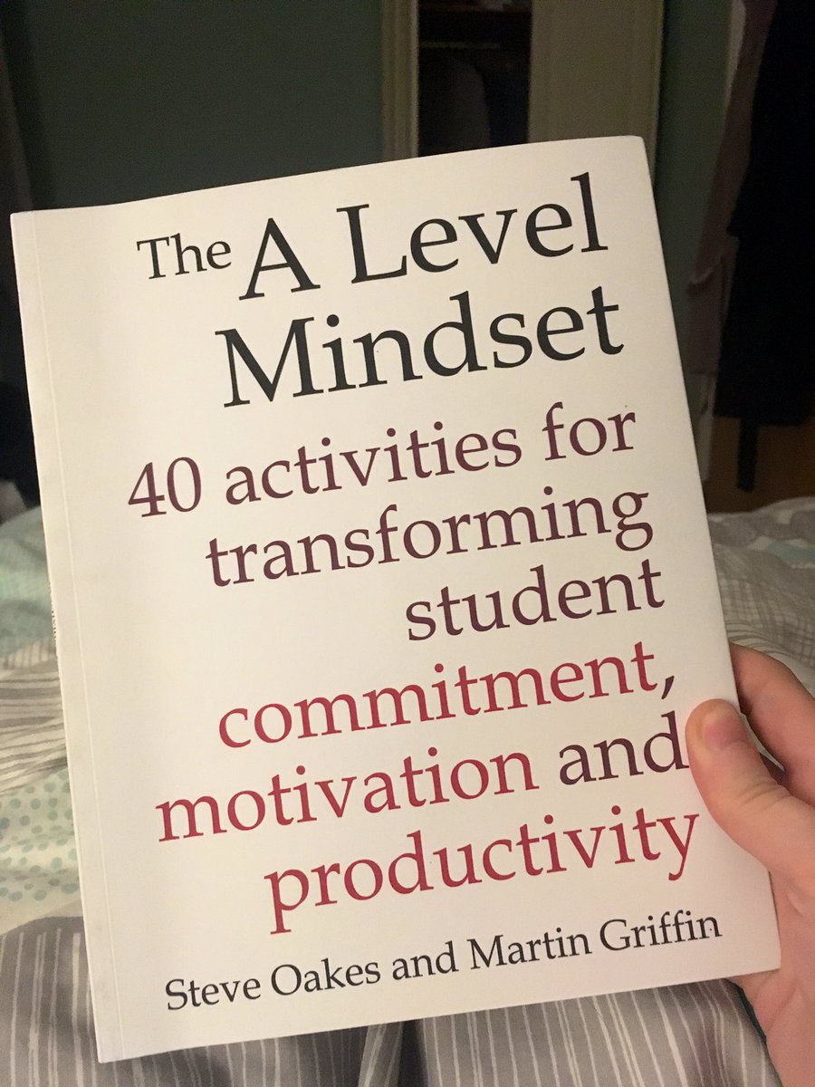 EleanorLucy2's tweet photo. Started reading this tonight and loving every word! Articulating lots of the problems students have transitioning to A level and suggesting solutions - thank you @VESPAmindset #alevelmindset https://t.co/Efe8rK30ye