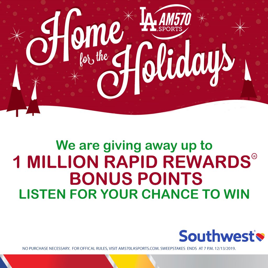 Each package includes: 

-ONE HUNDRED THOUSAND <a href="/SouthwestAir/">Southwest Airlines</a> points. 
-Westinghouse TV 
-Amazon Smart Speaker
-Uber gift cards 
-<a href="/ChefMerito/">Chef Merito</a> gift cards and more!