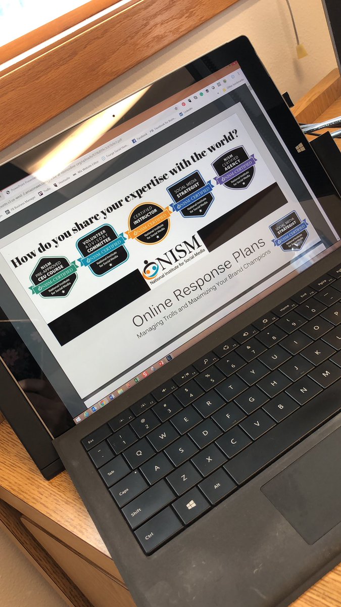 ChristineMelaas's tweet photo. Kicking off the work week with a @nismpulse #webinar by @amyjauman! #onlineresponseplans #nismpulse https://t.co/0liigmAC5a