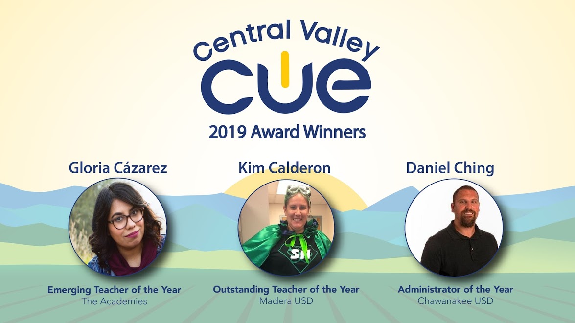 cvcue's tweet image. Congratulations to 2019 CVCUE Award Winners @GloCazarez @CrazySciTeach @DanielPChing!
These dynamic educators are in consideration to be overall CUE winners.

Calls for our 2020 Awards will open in the Spring so keep an eye out!