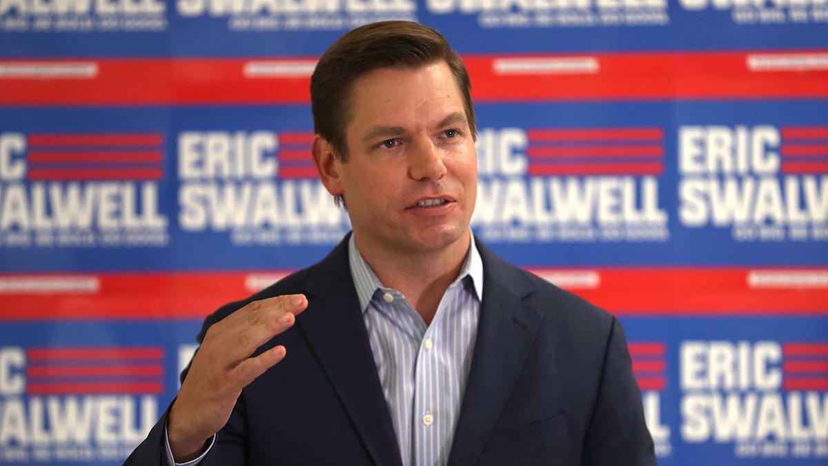  boom eric swalwell, california congressman; dropped out july 8th, 2019