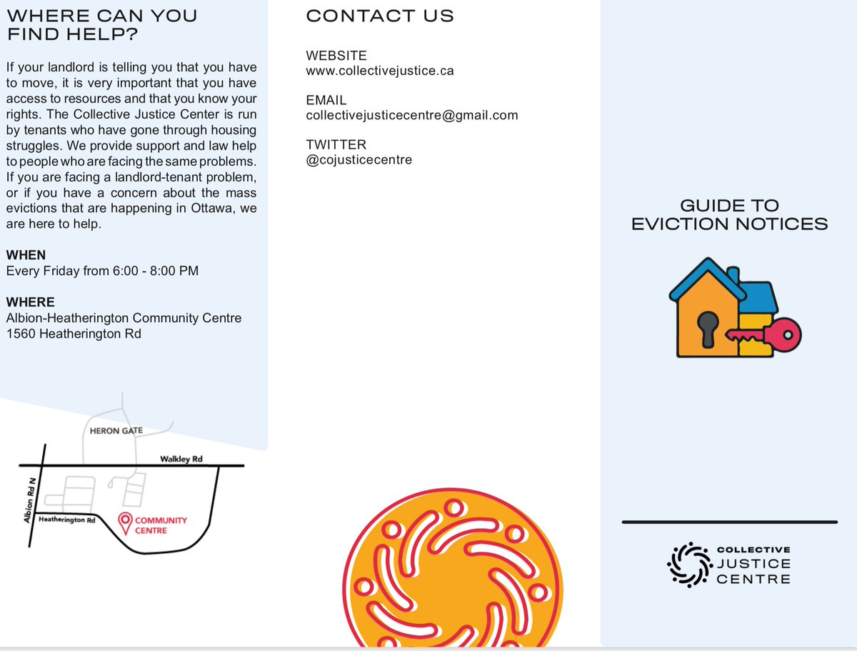 CoJusticeCentre's tweet photo. Our first pamphlet is out! DO NOT BE FOOLED BY YOUR LANDLORD’S EVICTION NOTICE: The Collective Justice Centre's Guide to Eviction Notices. https://t.co/s6lui3xaKg