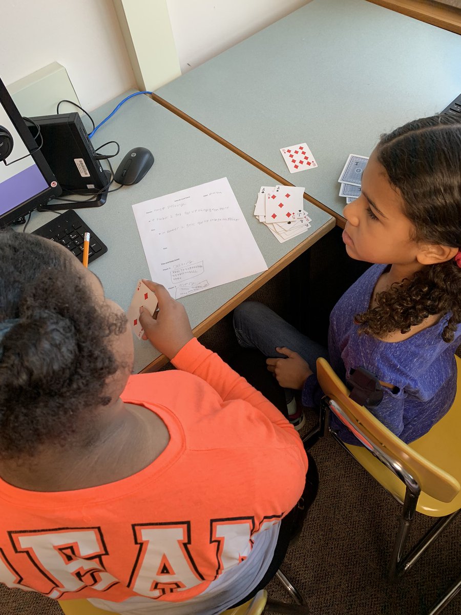 4th graders in Mrs. Yahna’s class are working hard on learning about conditionals with cards. <a href="/codeorg/">Code.org</a> <a href="/GirlsWhoCode/">Girls Who Code</a> <a href="/CSforALL/">CSforALL</a>