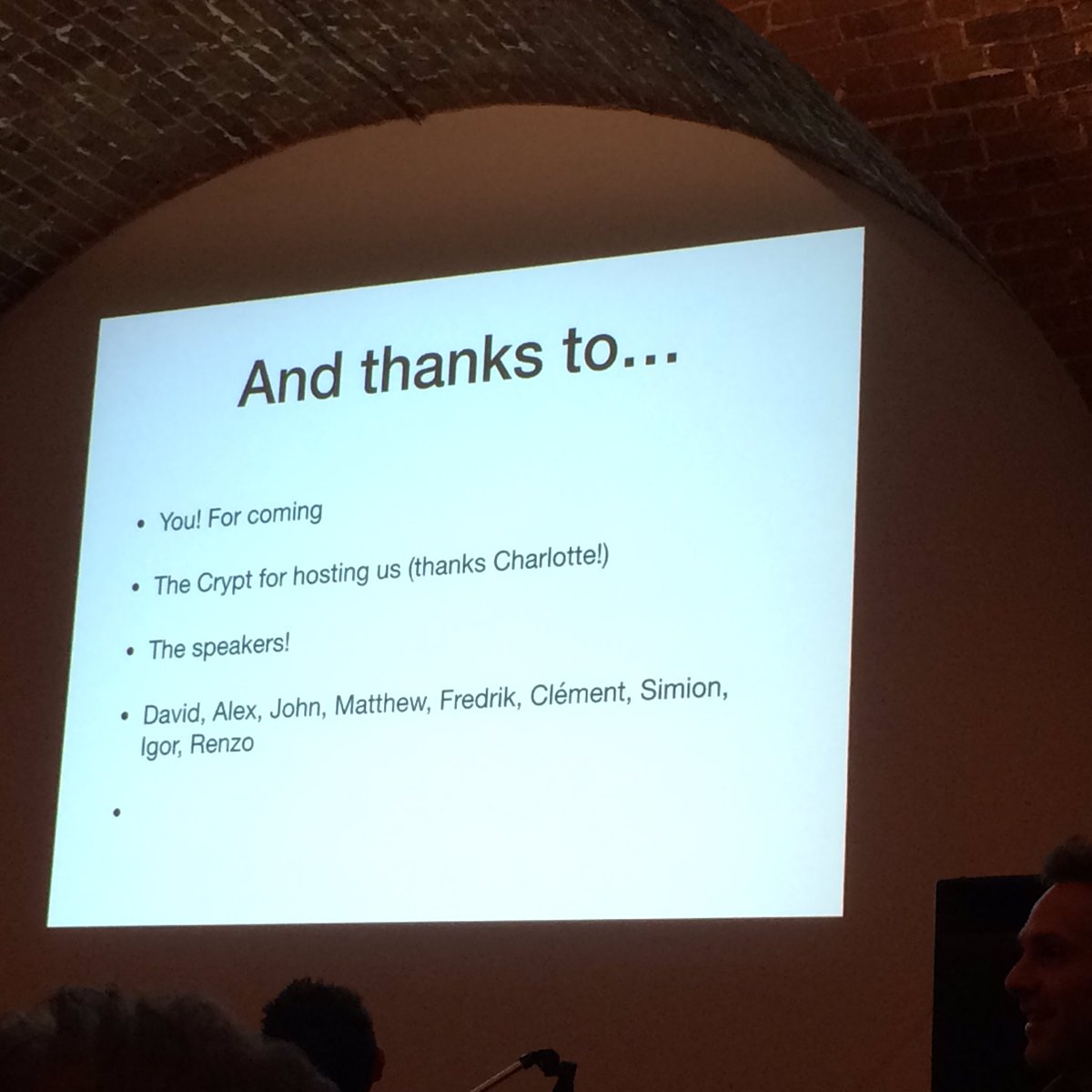 _3Jane's tweet image. #reClojure is over! Congrats to the organisers and speakers who put together an amazing event on an incredibly short notice.
@reborg @dotemacs @MaximumGilliard @jr0cket and more (readers will you tag people whose tags I don’t have?)
