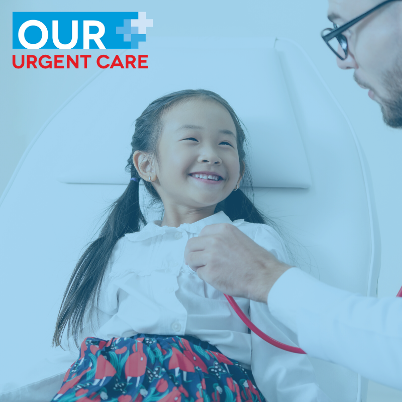Our staff has tons of pediatric experience, with each of our facilities equipped with a special pediatric care room to make your little one feel more comfortable. 

Choose Our Urgent Care! 

check-in online at OurUrgentCare.com
