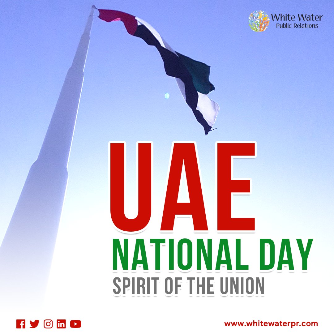 whitewaterpr's tweet photo. Happy 48th UAE National Day 🇦🇪 🇦🇪 🇦🇪
#spiritoftheunion #nationaldaycelebrations #nationalday 
#WWPR #dubaipragency #dubaifitnesschallenge #dubaifitness #fitness #wellness #dubailife #mydubai #dubaistyle #dxb #uae
https://t.co/21ebsSlvus https://t.co/u6F8sKkBX9