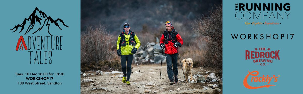 Ryno_Griesel (@ryno_griesel) on Twitter photo Please join <a href="/ryansandes/">Ryan Sandes</a> , <a href="/Dean_Leslie/">Dean Leslie</a> and myself for a screening of #lessonsfromtheedge and all things #behindthescenes at The Running Company's Adventure Tales next week Tuesday 10 December in Sandton - details:
qkt.io/AdventureTales… Please join <a href="/ryansandes/">Ryan Sandes</a> , <a href="/Dean_Leslie/">Dean Leslie</a> and myself for a screening of #lessonsfromtheedge and all things #behindthescenes at The Running Company's Adventure Tales next week Tuesday 10 December in Sandton - details:
qkt.io/AdventureTales…