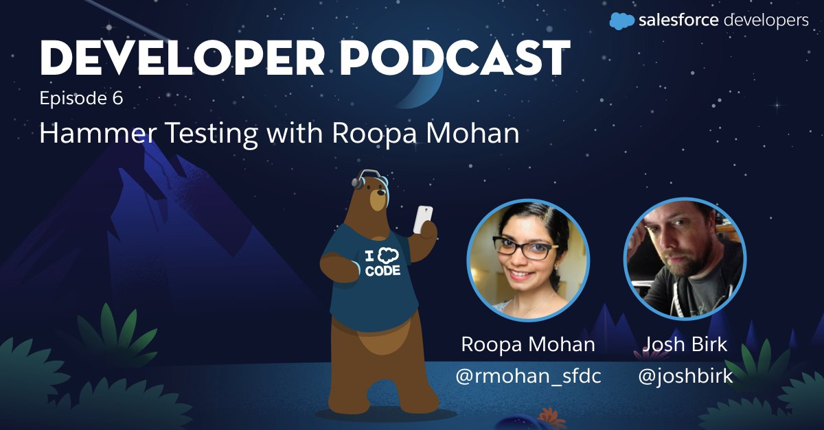 SalesforceDevs's tweet image. 🎙New #SFDevPod episode: @rmohan_sfdc shares how Hammer ensures the quality of every Salesforce release and gives insight into its evolution. Plus, learn more about the importance of unit testing. Listen, download, and subscribe 🎧 sforce.co/35Su5rC