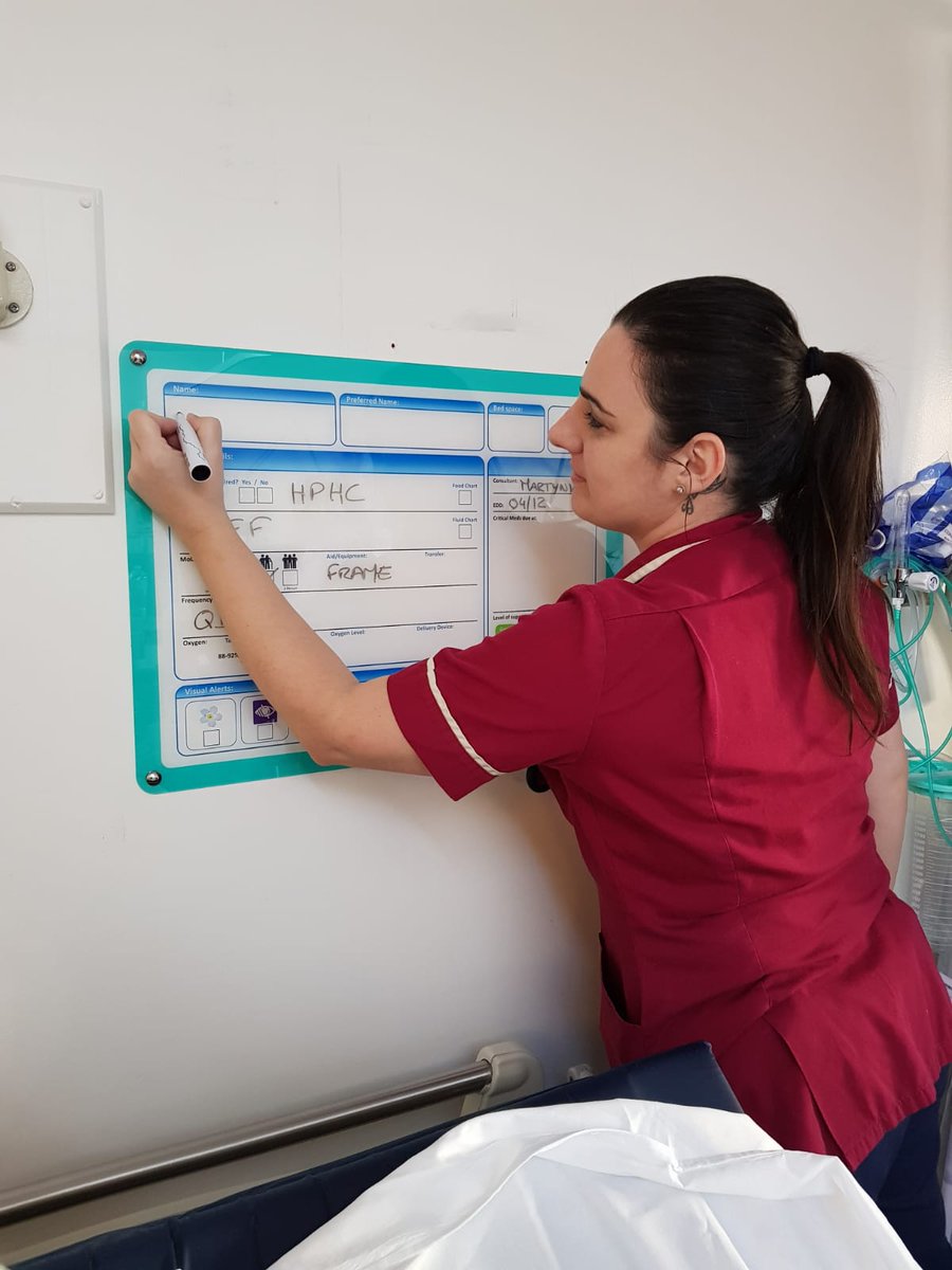 Excitement on ward 9 today as new Behind the Bed boards arrive ready for the pilot use after much discussion and design, thank you <a href="/HelenAshby3/">Helen Ashby</a> , look out for more details and communication to follow <a href="/mrspeds77/">Tracey Palmer</a> <a href="/JackyCopping/">Jacky Copping MBE</a> <a href="/nursejah1/">Julia Hunt MBE</a> #QI #patientinformation #proudofthepaget