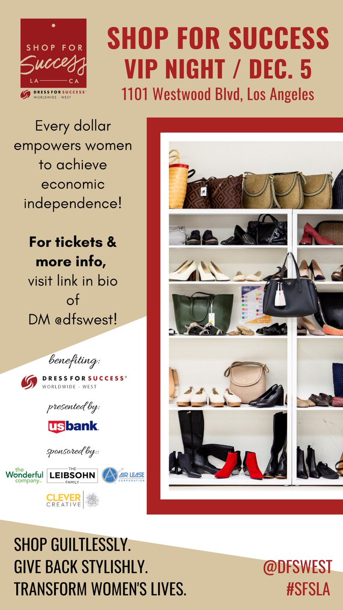 mayemusk's tweet photo. This Thursday night, I will be at the ⁦@dressforsuccess⁩ #ShopForSuccess VIP night. All proceeds go to preparing women for job interviews. 
Photo with happy clients and ⁦@DFSWest⁩ invite. 
#BrandAmbassador
#AWomanMakesAPlan 📖💃
#ItsGreatToBe71 https://t.co/PuZJjPLbql