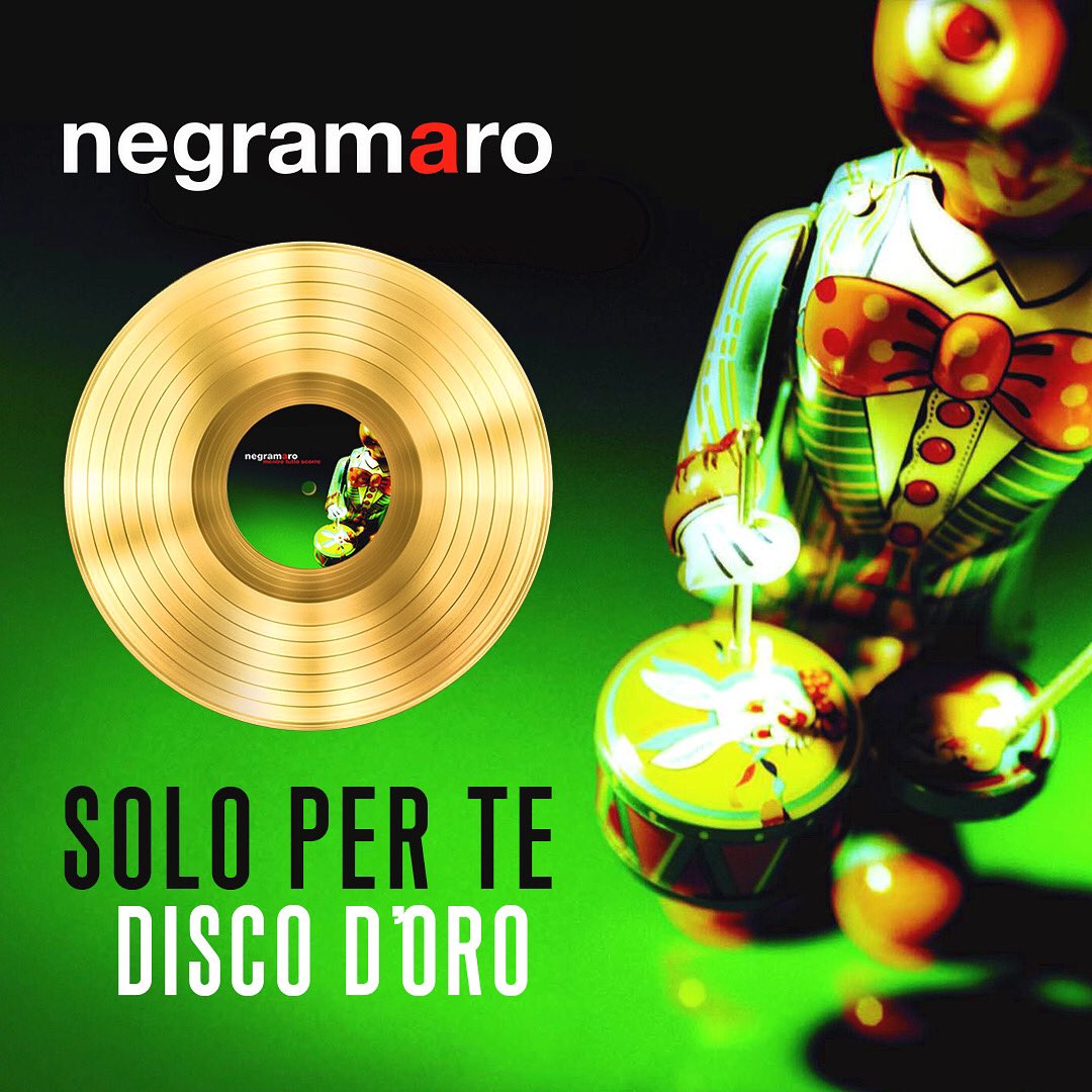 Negramaro's tweet photo. #SoloPerTe è #DiscoDOro
È un successo nostro e vostro, grazie ❤️
@FIMI_IT https://t.co/Co0Wmvp64x
