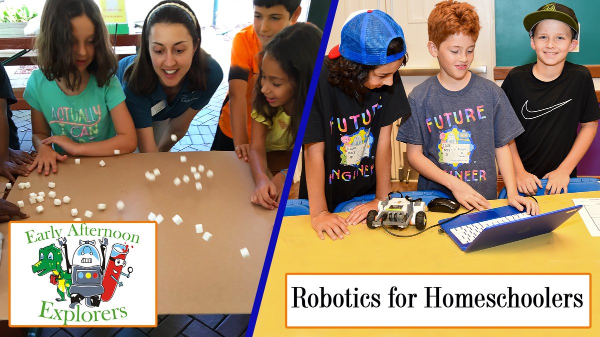 BocaRecreation's tweet image. It's all about #homeschool #kids next Monday, with #Explorium Early Afternoon Explorers (ages 6-12) and Bright &amp;amp; Smart #Robotics (ages 7-12), both with classes at 1 &amp;amp; 2pm. See you there!