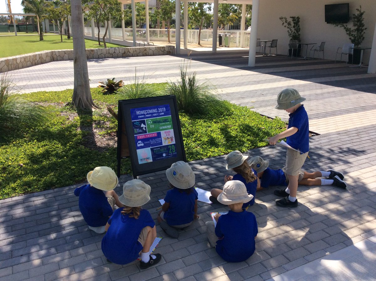 fernandarocco3's tweet photo. We’re going on a letter hunt!  Pre-k 4 students walked around our EC campus today looking for letters.  I wonder how many letter they found... https://t.co/go3p9T8gG0