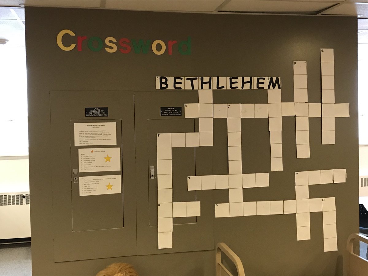 Help complete the crossword puzzle in the ABBA Resource Centre ⁦@LibraryTyndale⁩