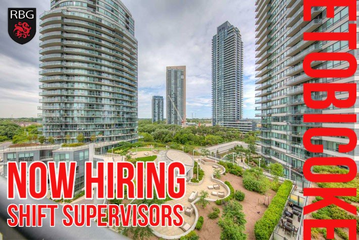 NOW HIRING 
Shift Supervisors for our locations in Etobicoke.
Apply now : rbgsecurity.com/careers
#securityservices #securityinEtobicoke #shiftsupervisor #gtasecurity #teamRBG