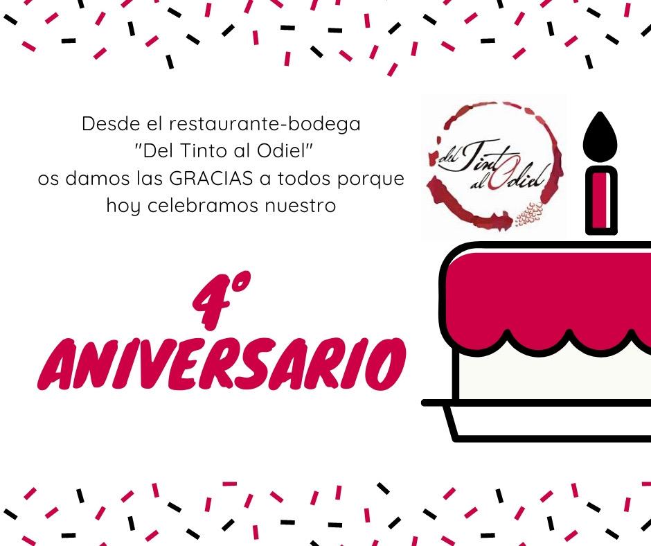 #BienvenidoDiciembre ayer día 1 celebramos nuestro 4º #aniversario y os damos las GRACIAS a todos los que lo habéis hecho posible acompañándonos en este camino. #restaurante #bodega #delTintoalOdiel #Aracena #Huelva #Andalucía #Turismo #Gastronomía