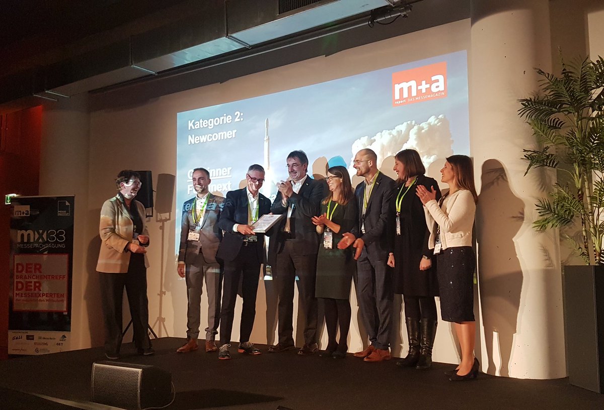 Unser Gewinner in der Kategorie Newcomer für das Projekt des Jahres ist: Die Formnext! Herzlichen Glückwunsch! @formnext_expo #mx33 #messefachtagung #muareport #messewelt #formnext #frankfurt