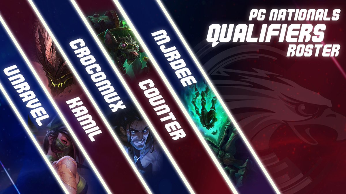 Guess who is back! 😱
New staff, new roster, let's try again! 💪
We welcome the new League Of Legends main team, which will face the qualifications for the PG Nationals Spring Split 2020! 👊
It starts today at 21:00. We will keep you updated! 😉

#GoGoCyber! 🦅💚💙 <a href="/PGEsportsIT/">PG Esports</a>