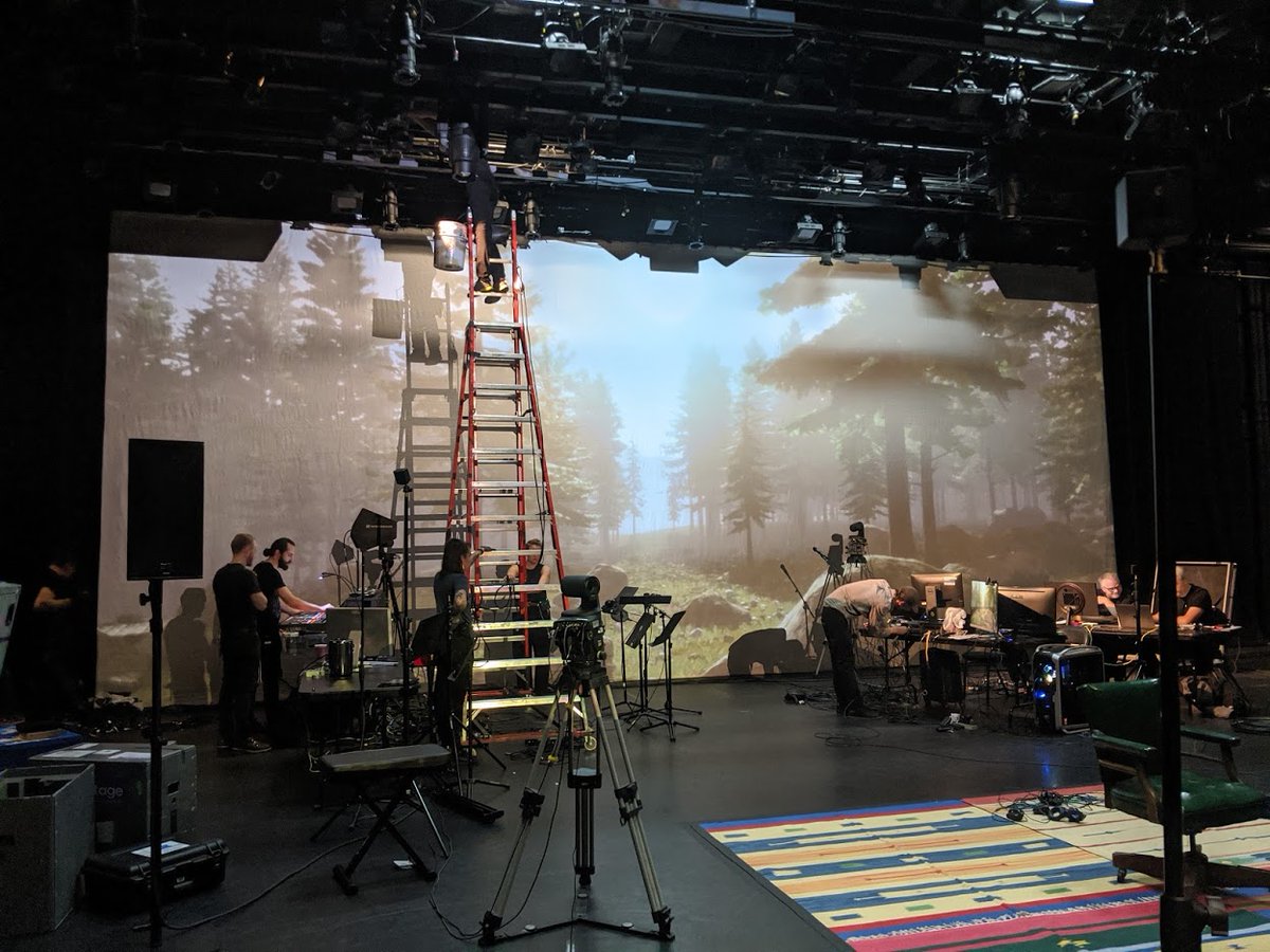 AgileLens's tweet photo. Set up is almost complete... so excited to be a part of #CosmosWithinUs tonight! #MemoryIsAllWeAre
#VR #Theatre #XR https://t.co/7Kti0WOwtH