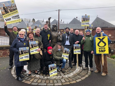 HumzaYousaf's tweet photo. Great to be in Kirriemuir with Team @DaveDooganSNP who are working their socks off to win Angus from thw Tories. If today's canvass is anything to go by, folk are not impressed with current MP.
Is going to be tight, we'll work hard for every vote! Good luck Dave! https://t.co/elnxz8t9fg