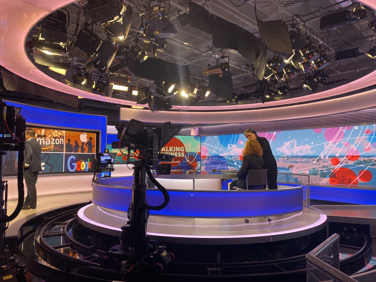 Alisa_Pritchard's tweet photo. Behind the scenes at #BBCTalkingBusiness with the high energy host @bbcaaron who was a pleasure to meet! What a way to start the week with @greyparrotai being invited to comment on the use of AI in #waste #recycling industry. https://t.co/Ph434h9TUy