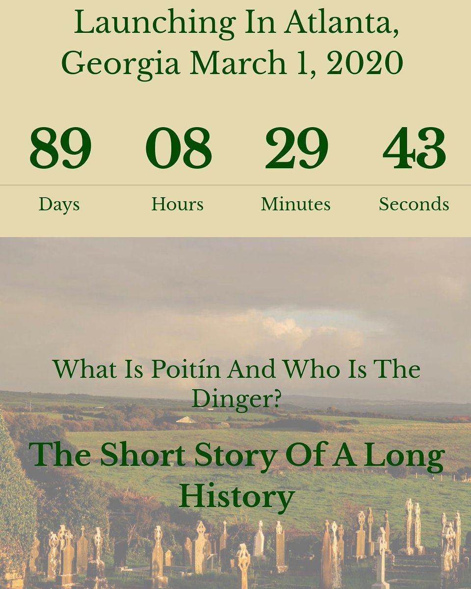 DingerPoitin's tweet photo. Just launched our new site with a countdown (89 days till local launch) and some cool holiday gifts for #whiskey fans.
#poitin #smallbatchwhiskey #decaturga #ATL #atldrinks #dram #potstill #smallbatch #whiskeylover #CyberMonday #CyberMonday2019 #slainta #inatl #irishamerican https://t.co/0JlXQmPF7U