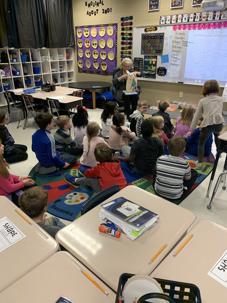 What a great way to begin our first day back after a break with 2 Mystery Readers! <a href="/BluffParkElem/">Bluff Park Elem</a> <a href="/BluffParkReads/">Erica Adams</a> <a href="/HooverSchools/">Hoover City Schools</a>