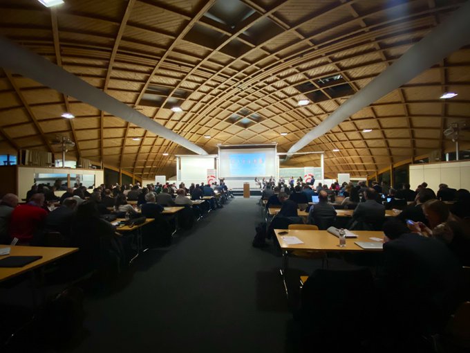 Packed room at the Crypto Valley Western Chapter Launch Event at EPFL Lausanne #cryptovalley https://t<a href="/tag/cryptovalley"class="tags"><span>#cryptovalley</span></a>