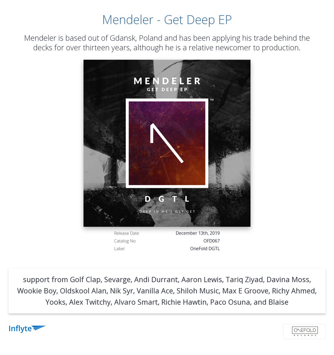 OneFold DGTL (@onefolddgtl) on Twitter photo Cheers <a href="/freebreaksblog/">Free Breaks Blog</a> for the review "Two excellent tracks, got my support "
inflyteapp.com/r/e0fli2 Cheers <a href="/freebreaksblog/">Free Breaks Blog</a> for the review "Two excellent tracks, got my support "
inflyteapp.com/r/e0fli2