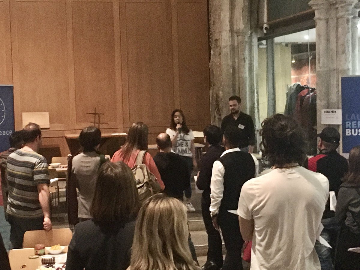 StEthelburgas's tweet photo. @TERNrefugee @TimePeaceApp opening their wonderful Speed Friending event @StEthelburgas tonight #CommunityAcrossDifference #RefugeeAllies https://t.co/eZelYP82rn