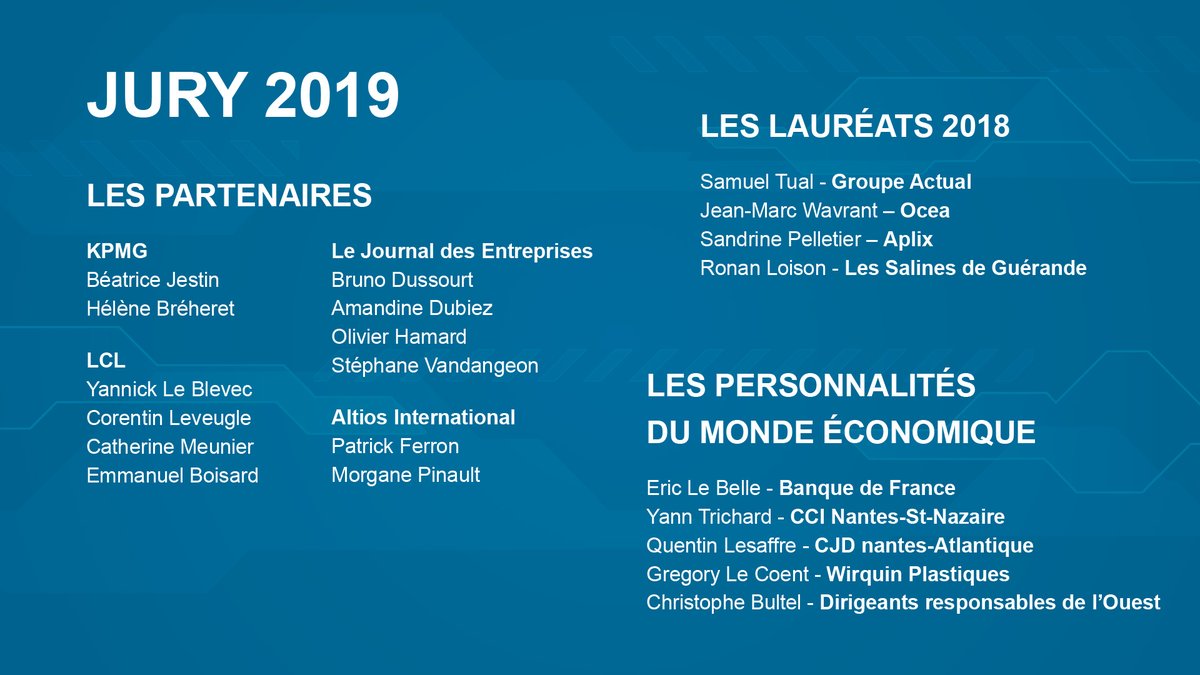 #PIE2109 #Live 📢
On découvre dans un premier temps le processus de sélection des entreprises lauréates. Merci aux membres du Jury 2019.