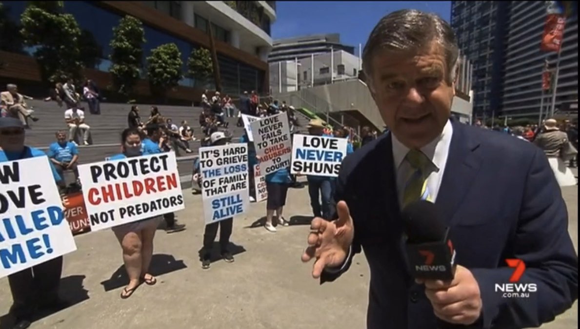 reneecordeachi's tweet photo. Some telly coverage of the Jehovahโs Witness convention and Protestors in Melbourne #exjw #jwprotestAUS LINK HERE https://t.co/SD8Ah8mlWZ https://t.co/M8p9PHVP2H