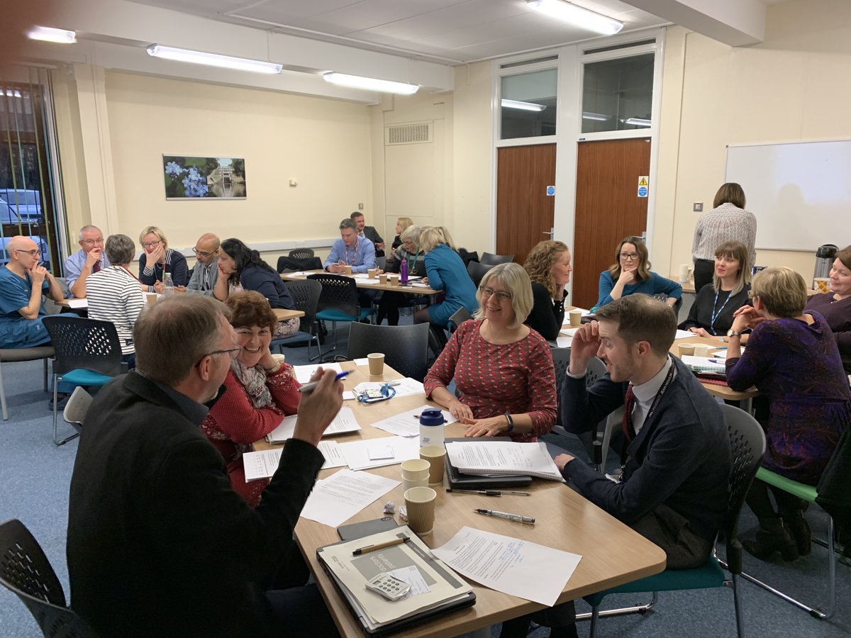 davidcrampsey's tweet photo. We were proud to host @gmcuk Professional Behaviours and Patient Safety pilot today @AiredaleNHSFT. Welcomed guests and partners from @BTHFT @lee_anneelliott, @NHSBfdCraven @LouiseAnnClarke, @nmcnews. Thanks to Ian, Chris and Rose for facilitating a great session. More next year! https://t.co/zKV5EzYHbk
