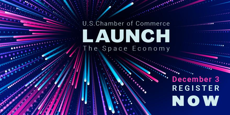USChamber's tweet image. Don’t miss out on our exciting line up of topics and speakers at tomorrow’s #SpaceSummit19 summit. Learn more and register here: uscham.com/2Ya0s2h