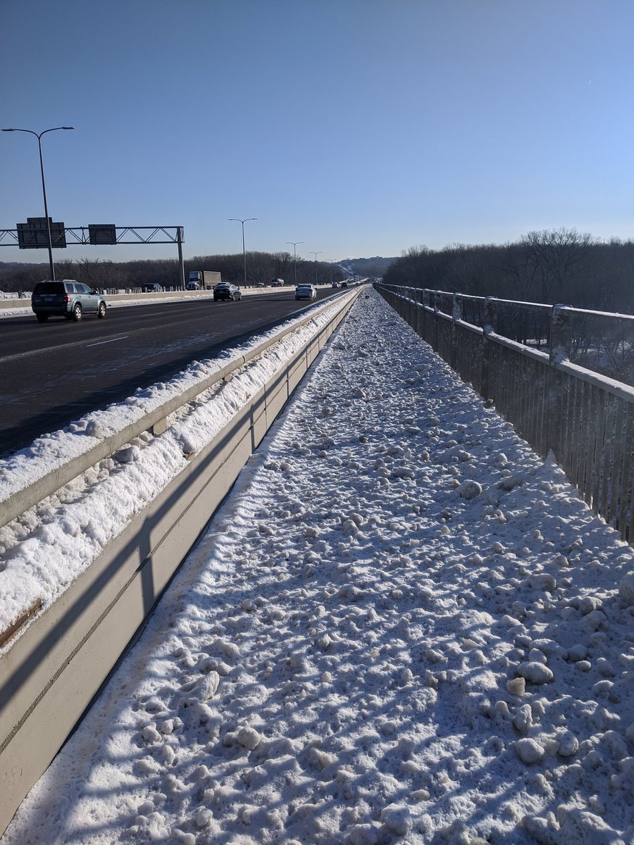 who's responsibility is it to clear the 494 pedestrian/bike path? snow plows have made the path that's close to the road nearly impassable with frozen ice chunks :(  <a href="/MnDOT/">Minnesota Department of Transportation</a> <a href="/bloomington_mn/">City of Bloomington</a>  <a href="/CityofEagan/">City of Eagan</a> <a href="/MetCouncilNews/">Metropolitan Council</a> @StreetsMN