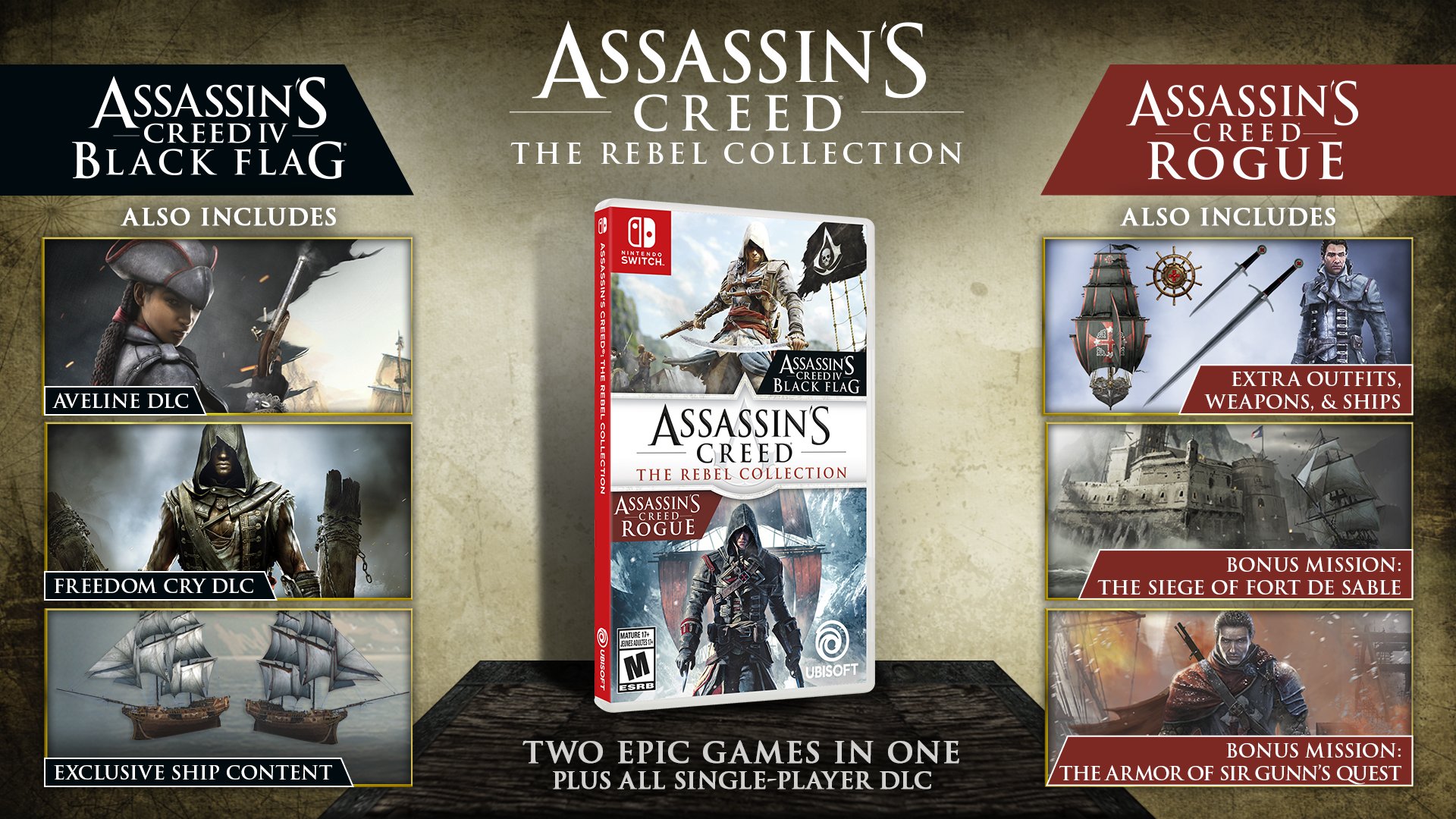 Rumour: Looks Like Assassin's Creed 4: Black Flag And Rogue Remastered Could Both Be Switch-Bound