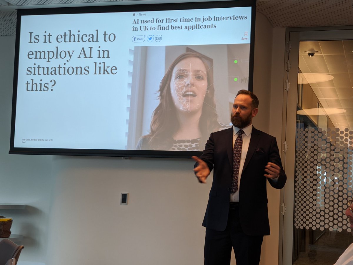 Great conversation w/Sydney executives &amp; #PwC's <a href="/RobMcCargow/">@robmccargow.bluesky.social</a> around responsible AI.  83% of CEOs think of responsible AI as a priority, yet only 6% of organizations have wide scale initiatives.  Key question to ask: How does my governance process need to change to account for AI?
