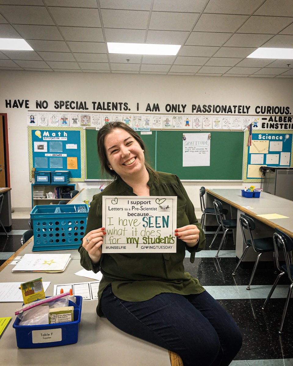 MsHeneghansRoom's tweet photo. So, I hate pictures, but I love the @LettersPreSci program.
This is my 4th year seeing my kids parter with AMAZING scientists from around the 🌎. Every year, I am convinced more of its value. Please join me in supporting them this #GivingTuesday #unselfie
https://t.co/qNcmk1S3W6 https://t.co/hhqOdraP4u