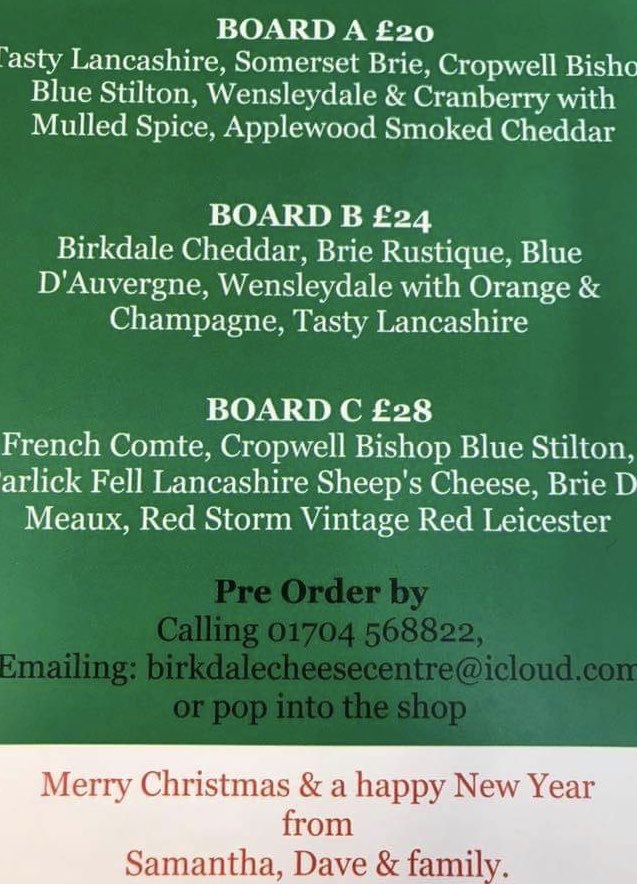 🧀🧀🧀Avoid the queues 🧀🧀🧀Pre-order and pre-pay collect on your chosen day