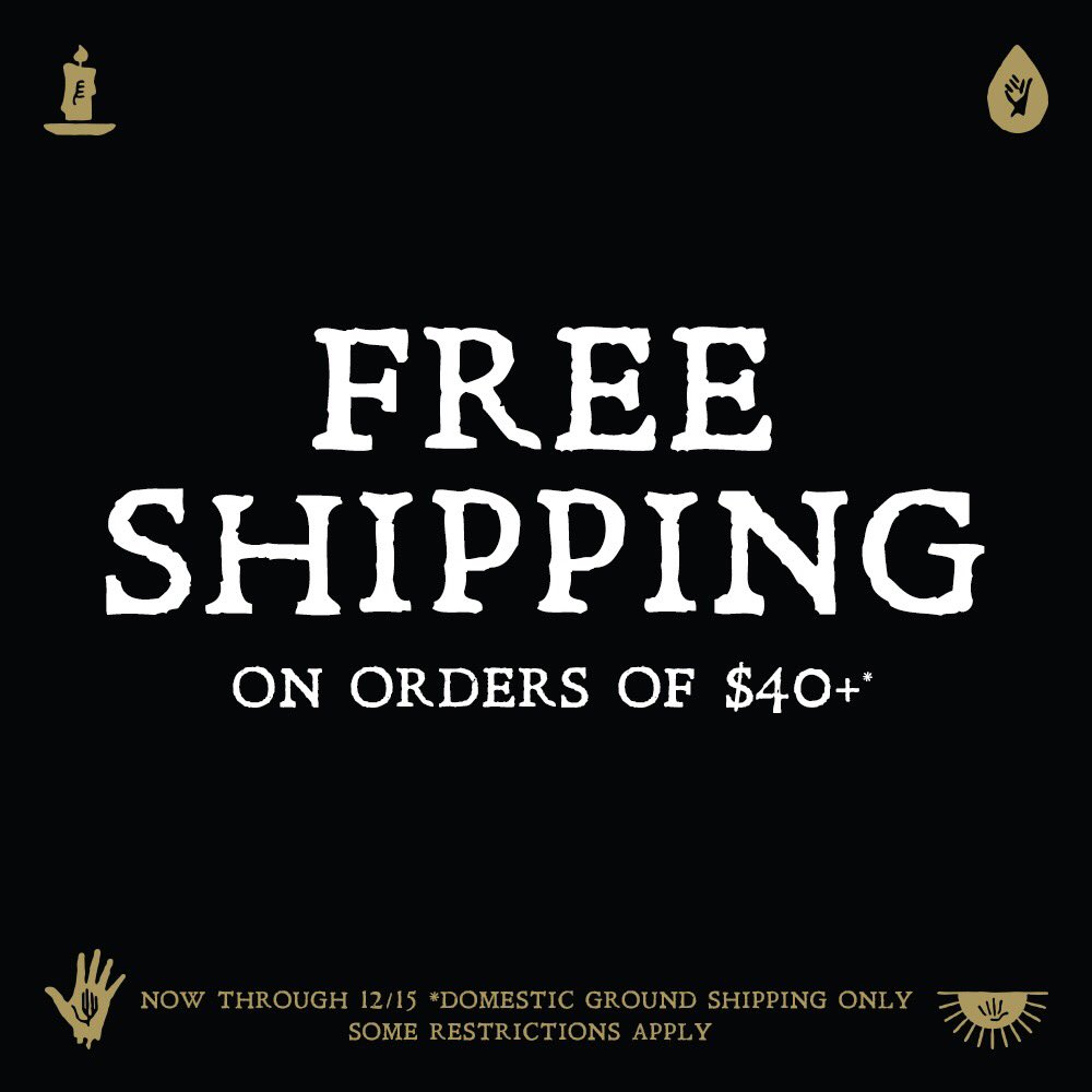 Free domestic shipping on orders of $40+ now through 12/15. 
mychemicalromance.warnerrecords.com