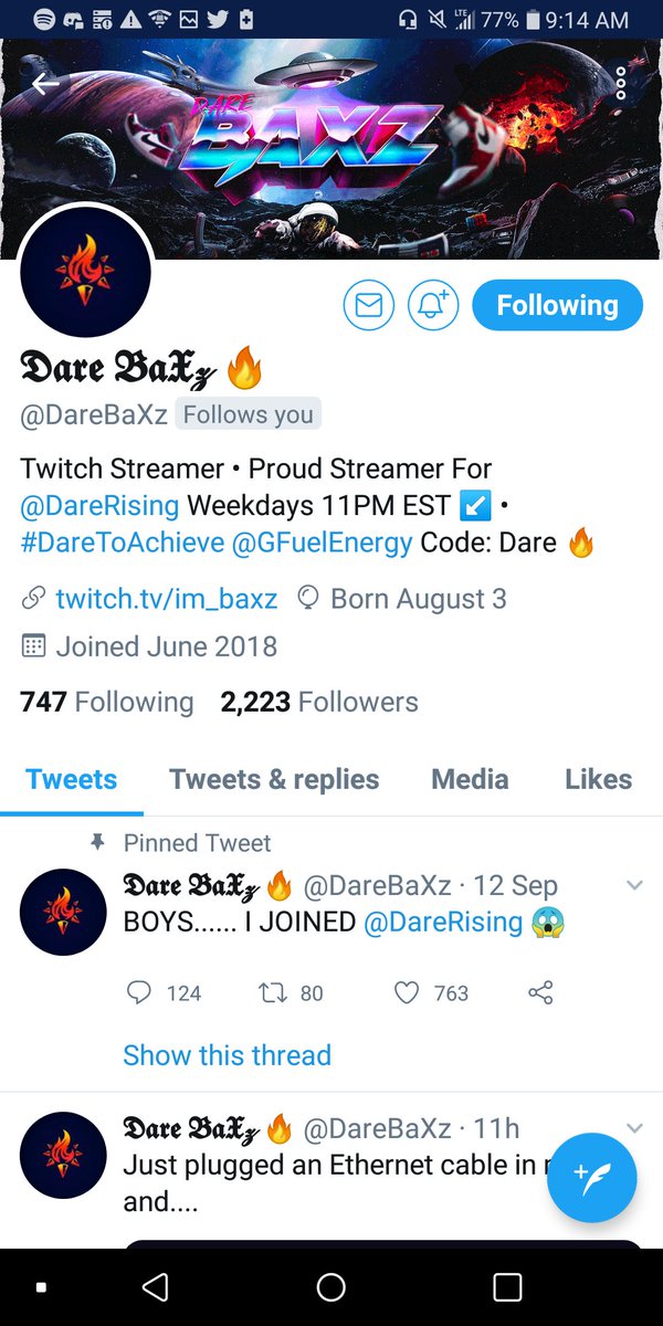 JussDexx's tweet photo. Get the mans to 2.5k @DareBaXz https://t.co/WOUNQrHESB