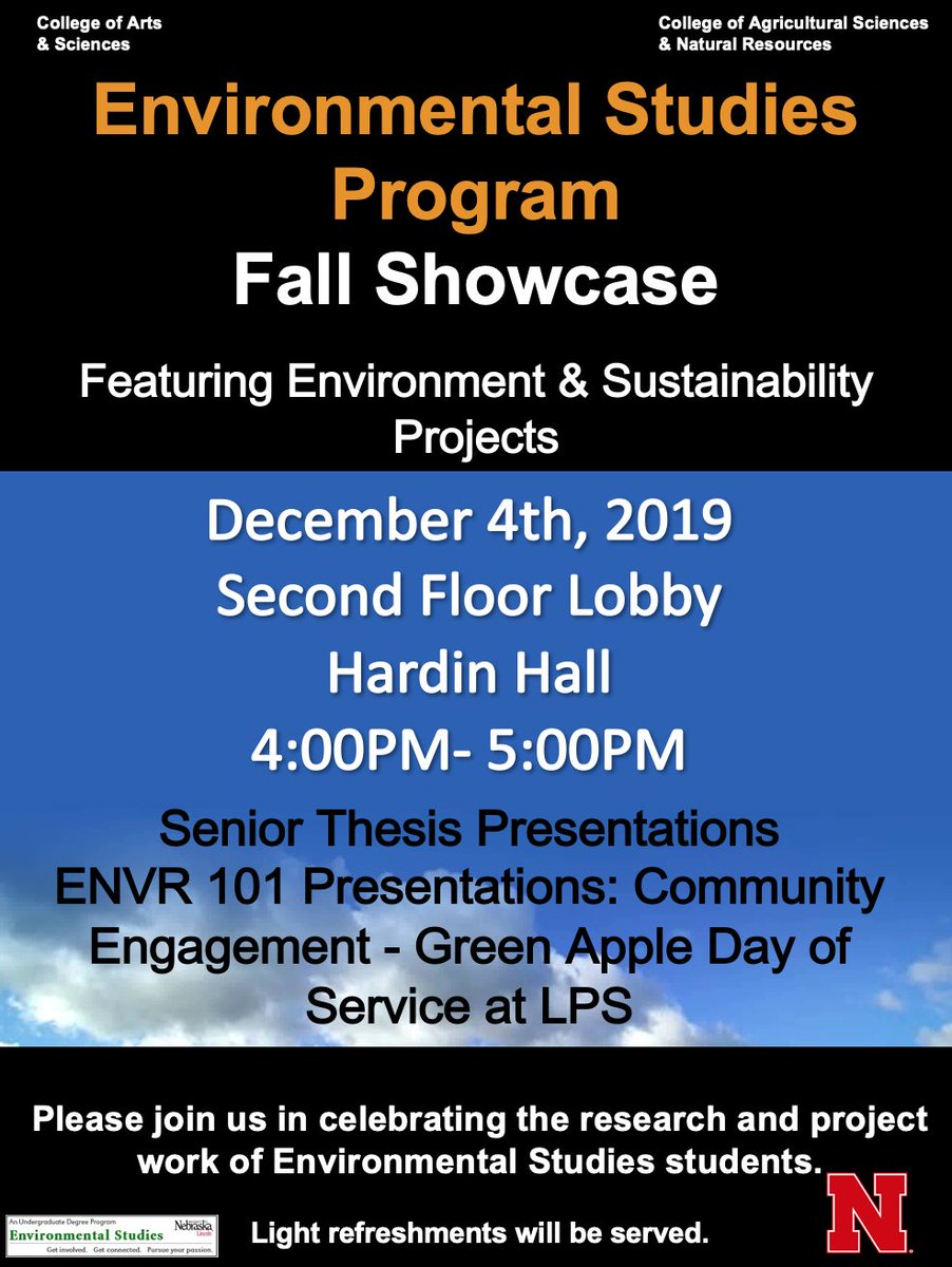 UNL Environmental and Sustainability Studies (@unl_envr) on Twitter photo 
