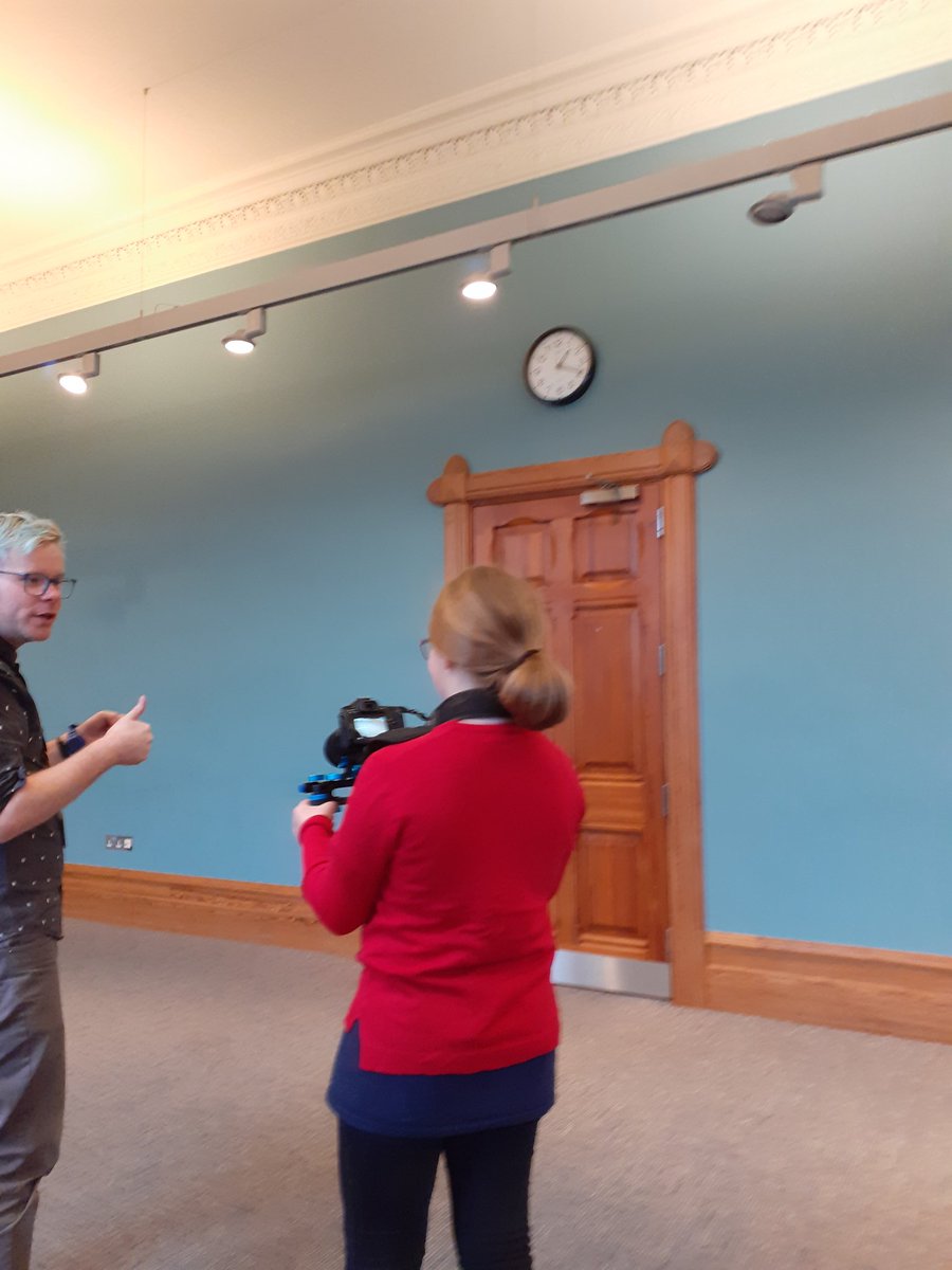 MentoringMoray's tweet photo. Brilliant day with the EHS group today, tour of @EdenCourt (all go for the panto + sneaky peak at a rehearsal) and of course some film making for good measure! Thank you @WildbirdMoray, Maillie and John, already looking forward to coming back to do more towards the #ArtsAward https://t.co/6cjzKcuuun