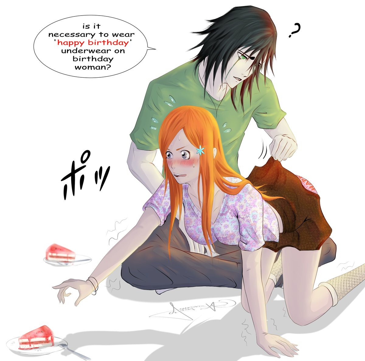Aurora Archangel I Just See Her Throwing That Plate At Him Xdd Fanart Anime Manga 井上織姫 ウルキオラ シファー Bleach Orihime Ulquiorra Ulquihime Drawing T Co 0inrghv7yn