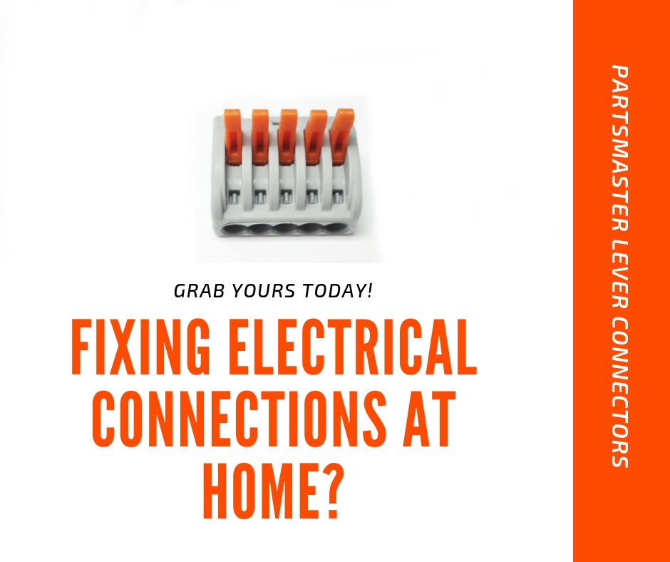 partsmasterus's tweet photo. Trying to connect wires that are subject to vibration? Before you do, check out the Lever-Nut® connectors. They are easy to use and work with both standed and solid wire from 28 to 12 gauge: https://t.co/dxlfsmkZDb https://t.co/1me9cCPH2d